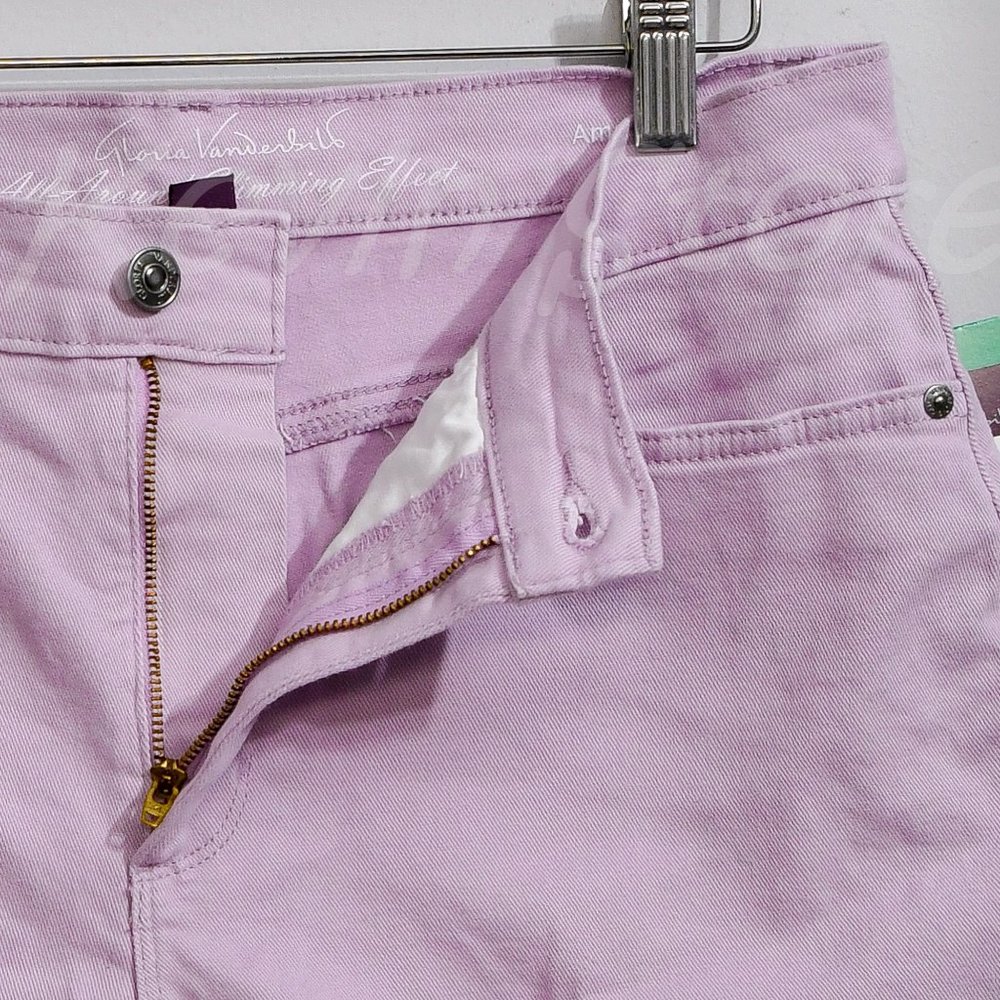NWT Gloria Vanderbilt Ladies' Amanda Short Purple - Picture 4 of 9